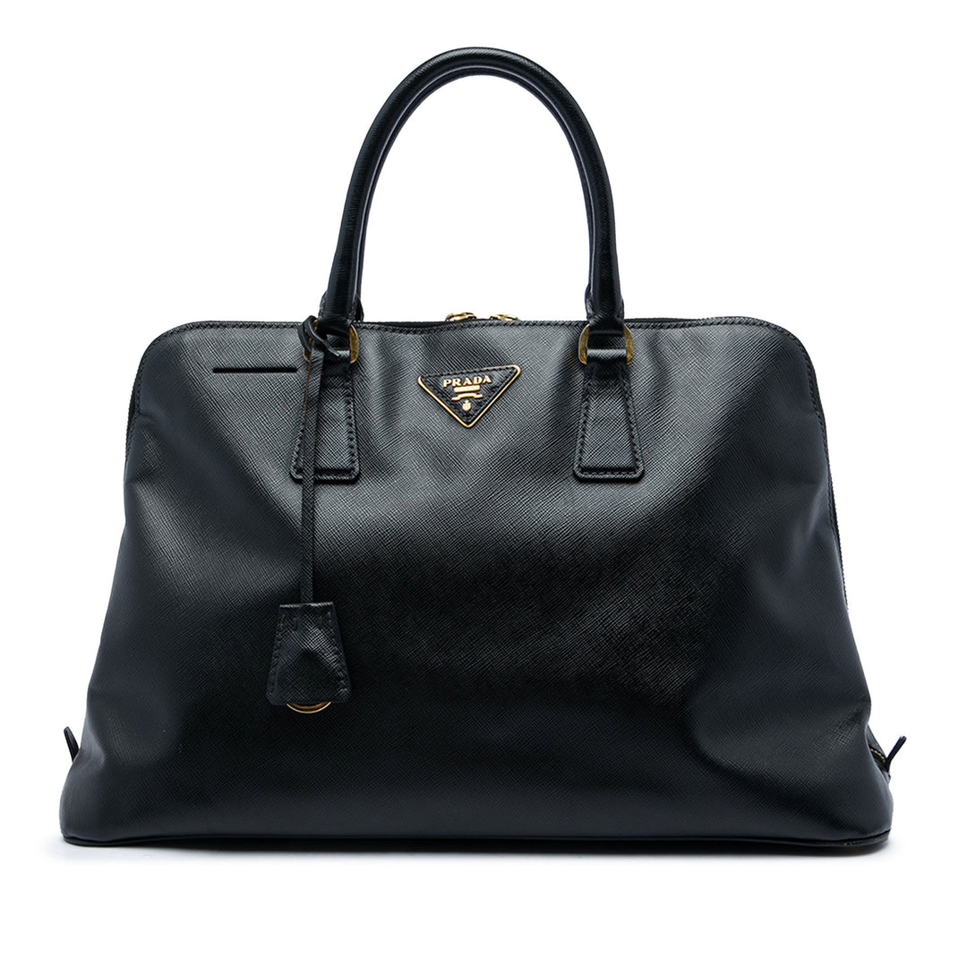 Prada Sac à main Lux Promenade Saffiano Grand Noir – vue principale – GABY PARIS