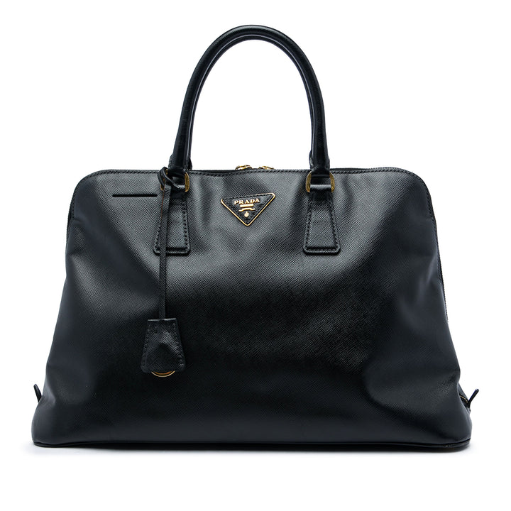 Prada Sac à main Lux Promenade Saffiano Grand Noir – vue principale – GABY PARIS
