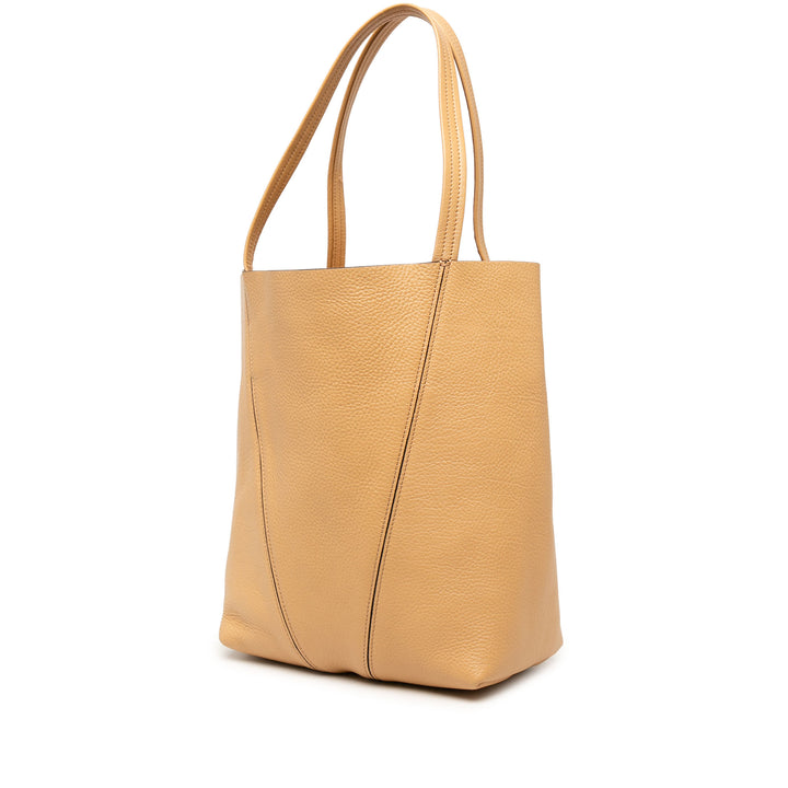 Chloé Cabas grainé Spin Cuir de veau grainé Marron – vue 2 – GABY PARIS