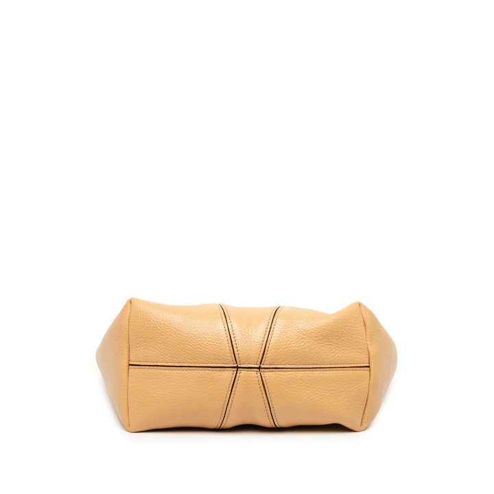 Chloé Cabas grainé Spin Cuir de veau grainé Marron – vue 3 – GABY PARIS