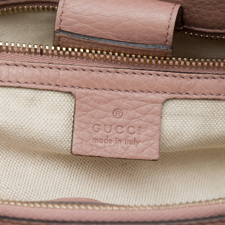 Bamboo Cabas Moyen Cuir de veau Rose