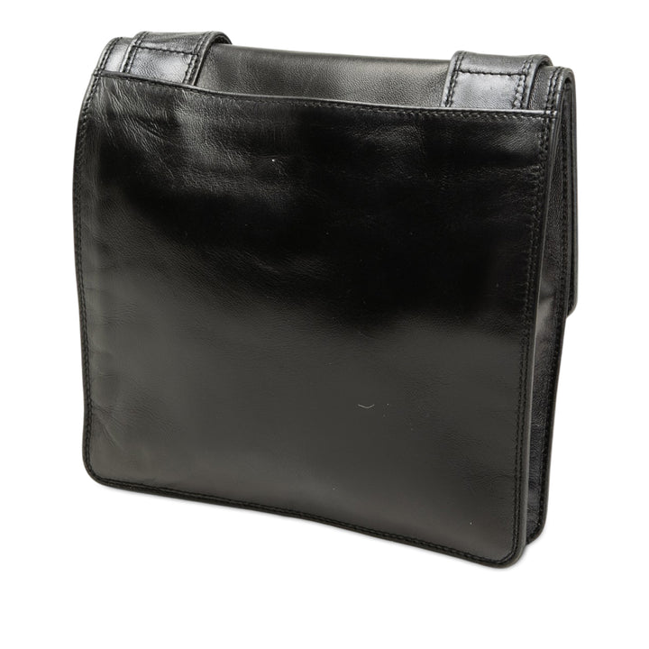 Chanel Logo Sac Messenger Cuir d'agneau