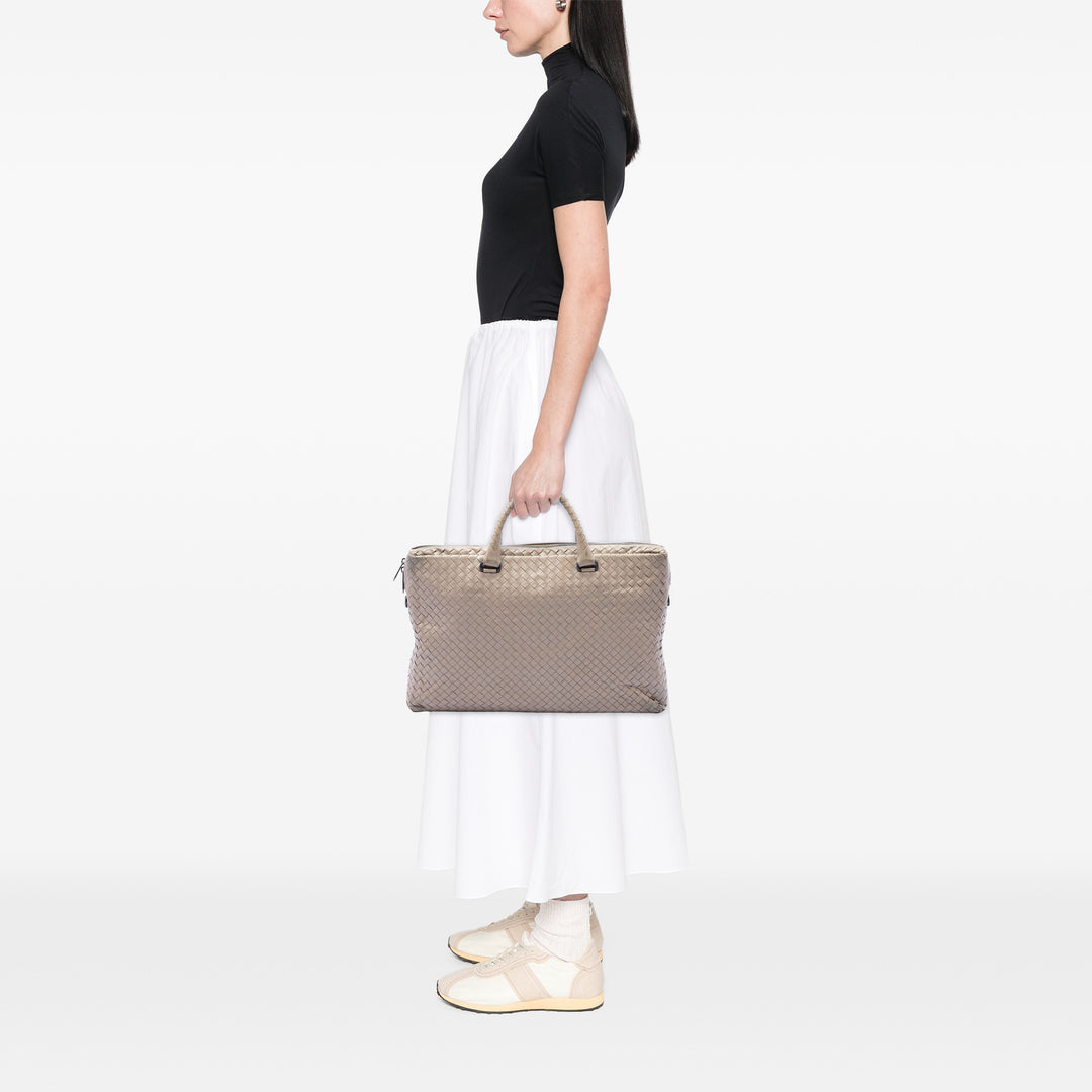 Intrecciato Business Sac nappa Beige