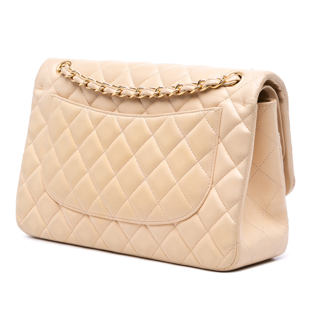 Chanel Jumbo Classic Cuir d’agneau Double rabat Marron – GABY PARIS Authentique