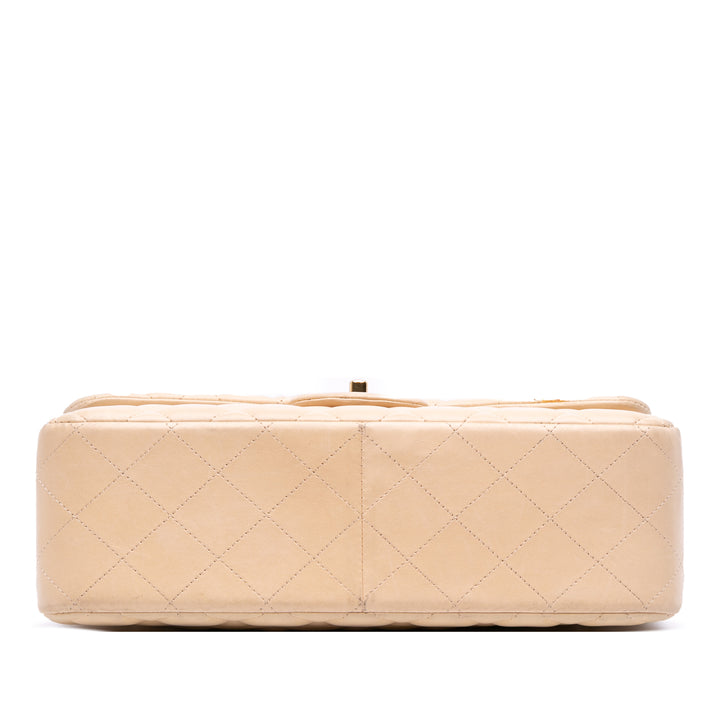 Chanel Jumbo Classic Cuir d’agneau Double rabat Marron – GABY PARIS Authentique