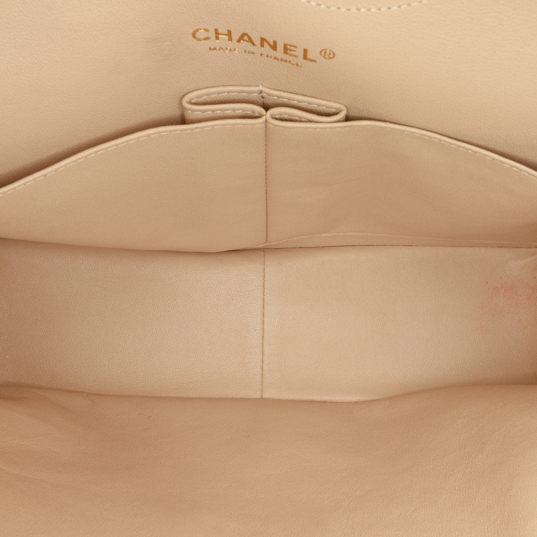 Chanel Jumbo Classic Cuir d’agneau Double rabat Marron – GABY PARIS Authentique