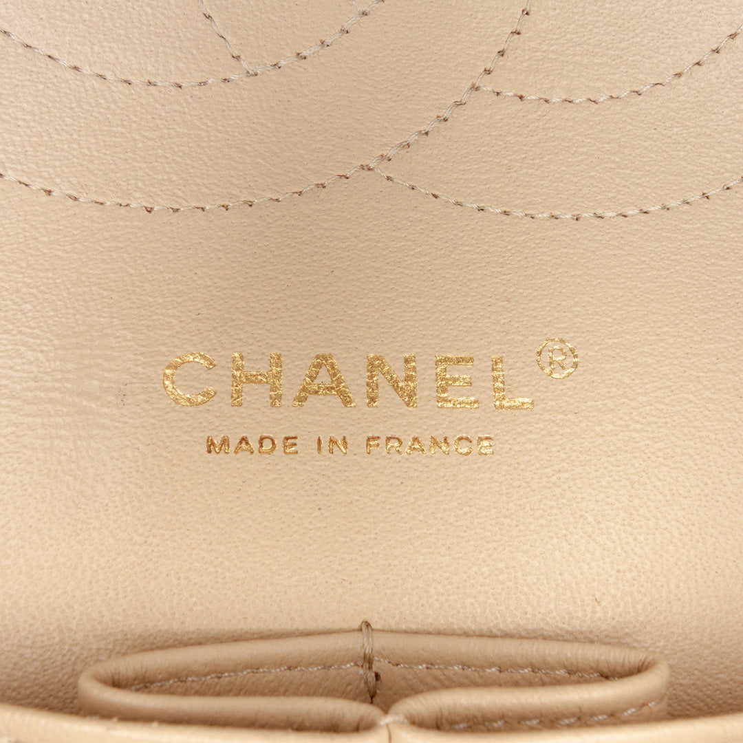 Chanel Jumbo Classic Cuir d’agneau Double rabat Marron – GABY PARIS Authentique
