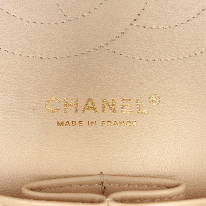 Chanel Jumbo Classic Cuir d’agneau Double rabat Marron – GABY PARIS Authentique