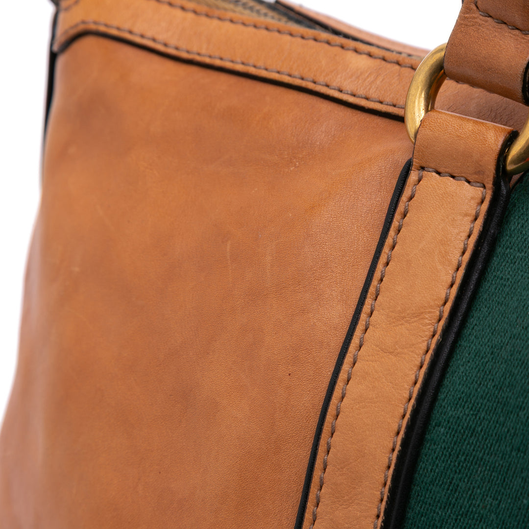Leather Rania Convertible Tote Brown - Gaby Paris