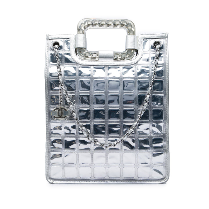 CC Vinyl Ice Cube Cabas Argenté