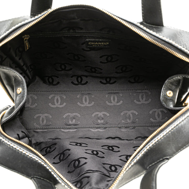 CC Wild Stitch Lambskin Handbag Black - Gaby Paris