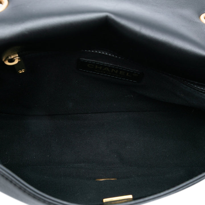 Chanel Matelassé Cuir d’agneau On And On Chain à rabat