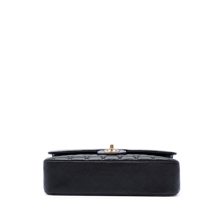 Chanel Sac porté épaule Classic Double rabat Moyen Cuir caviar Noir – vue 3 – GABY PARIS