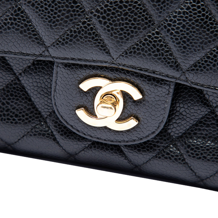 Chanel Sac porté épaule Classic Double rabat Moyen Cuir caviar Noir – vue 5 – GABY PARIS
