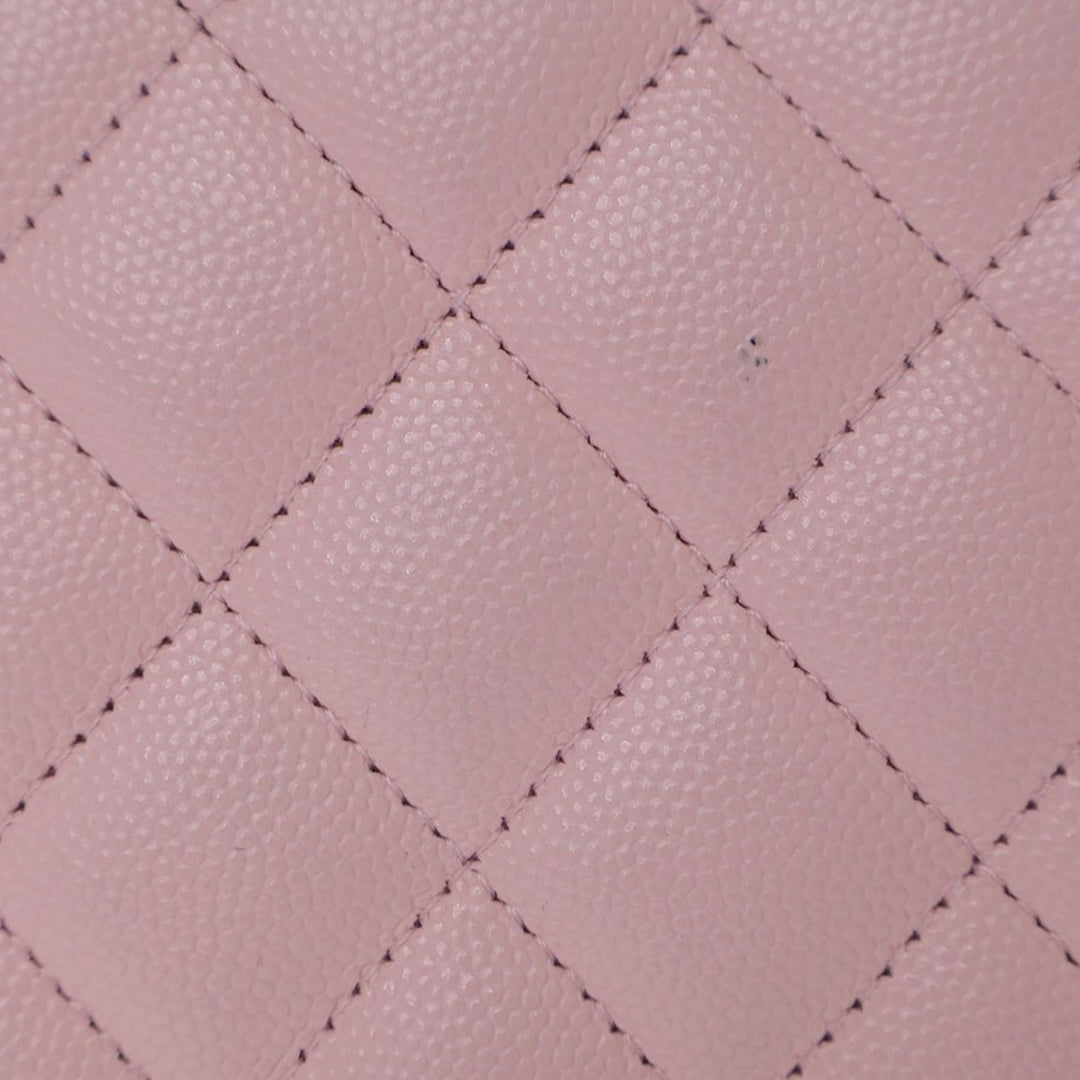 Mini Quilted Caviar Bucket Bag Pink - Gaby Paris