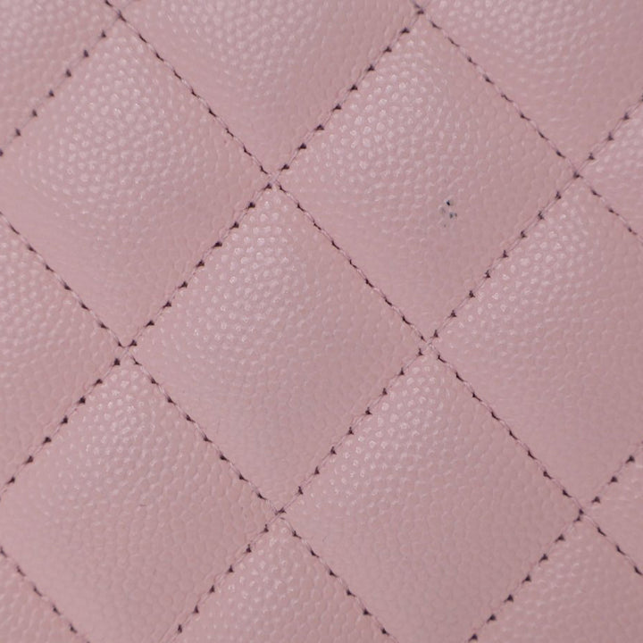 Mini Quilted Caviar Bucket Bag Pink - Gaby Paris