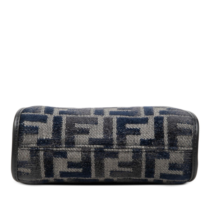 Fendi Zucca Chenille Peekaboo Sac Nano Tissu