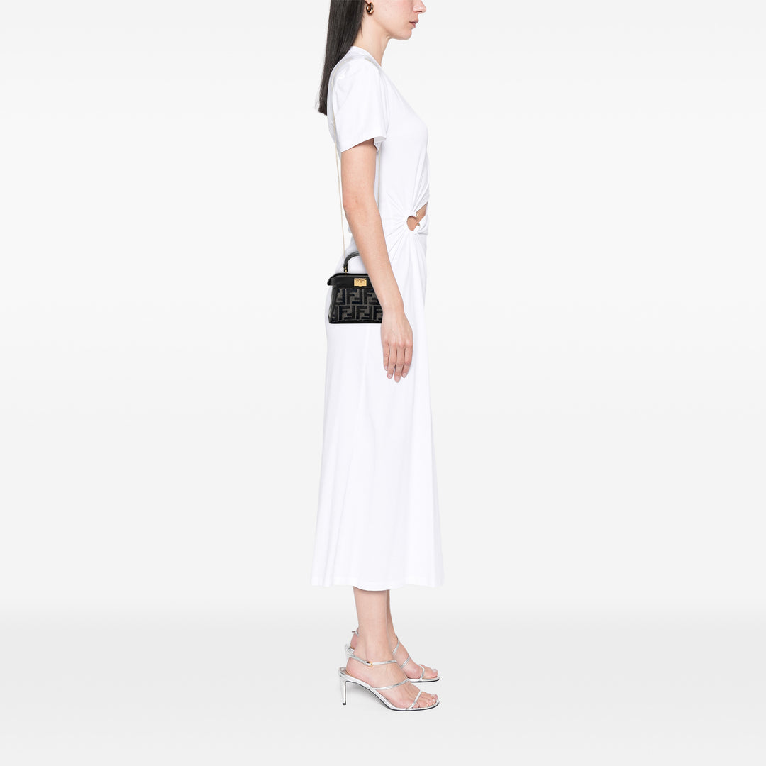 Fendi Zucca Chenille Peekaboo Sac Nano Tissu