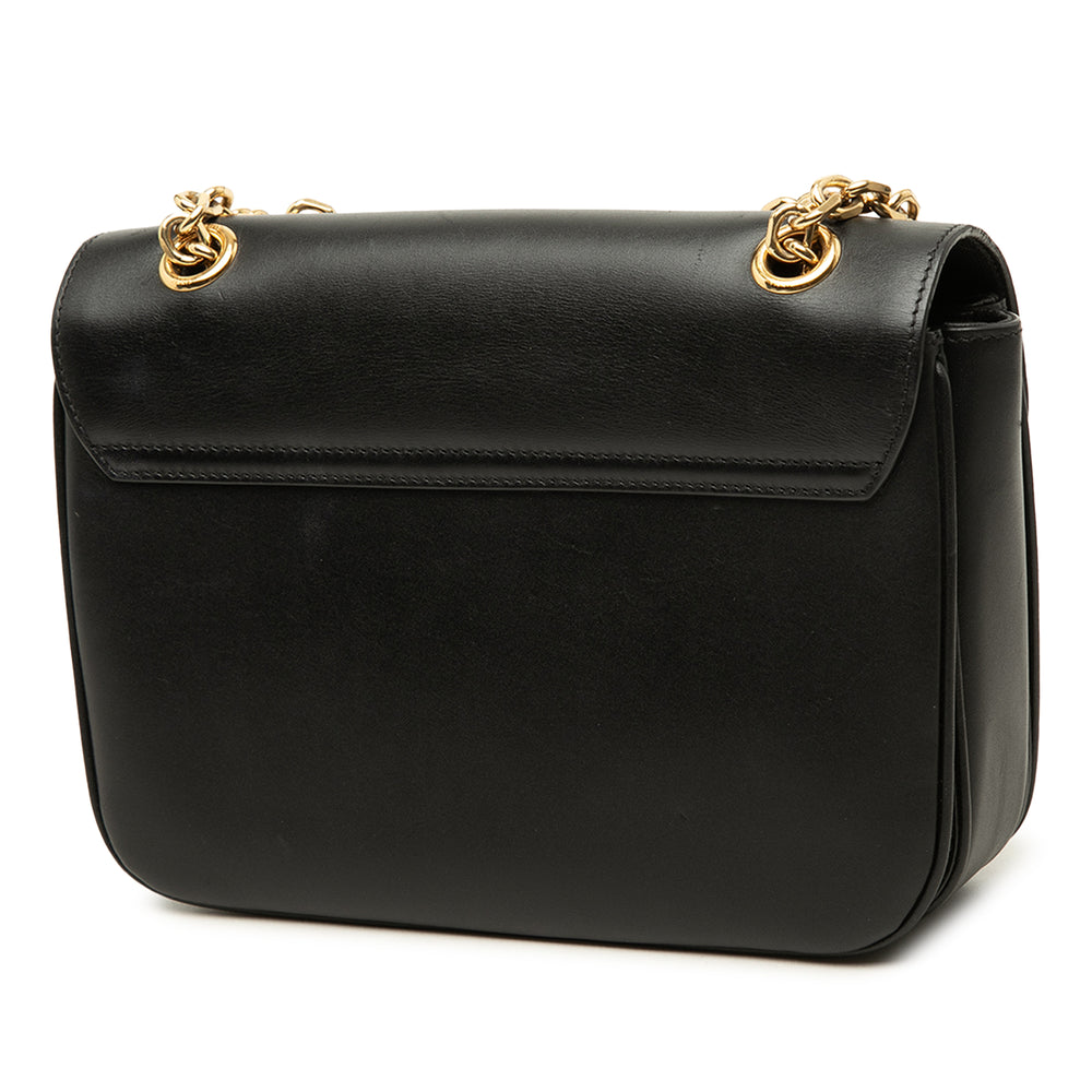Celine Sac porté épaule brillant C Moyen Cuir de veau Noir – vue 2 – GABY PARIS