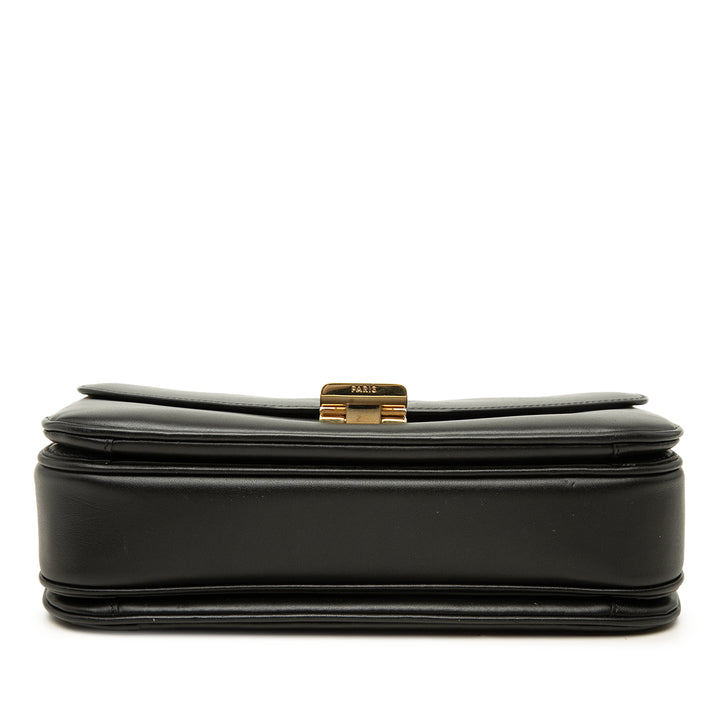 Celine Sac porté épaule brillant C Moyen Cuir de veau Noir – vue 3 – GABY PARIS