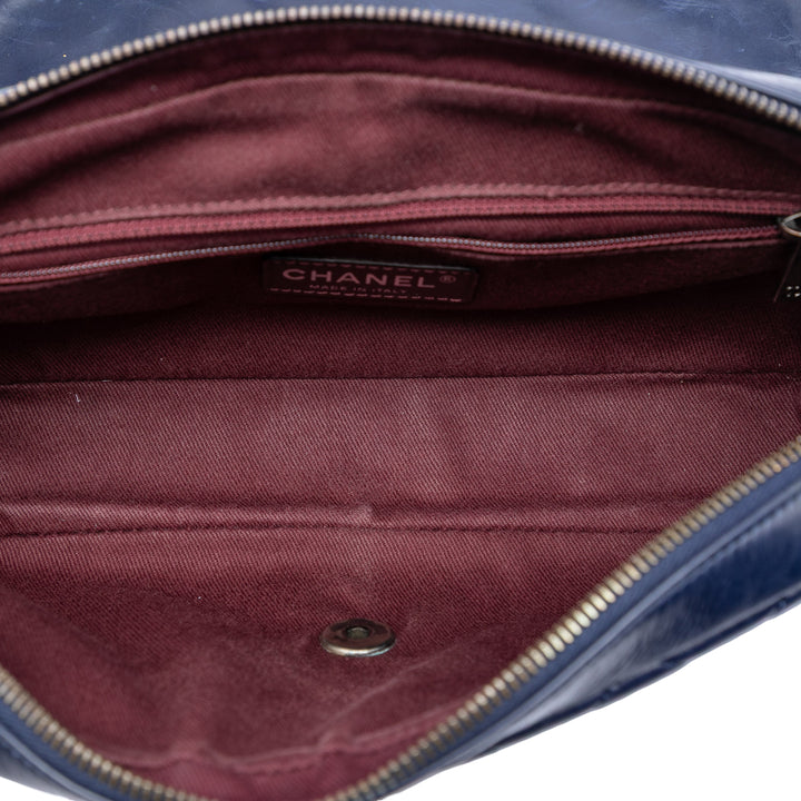 Chanel Medium vieilli Cuir de veau Duo Color à rabat