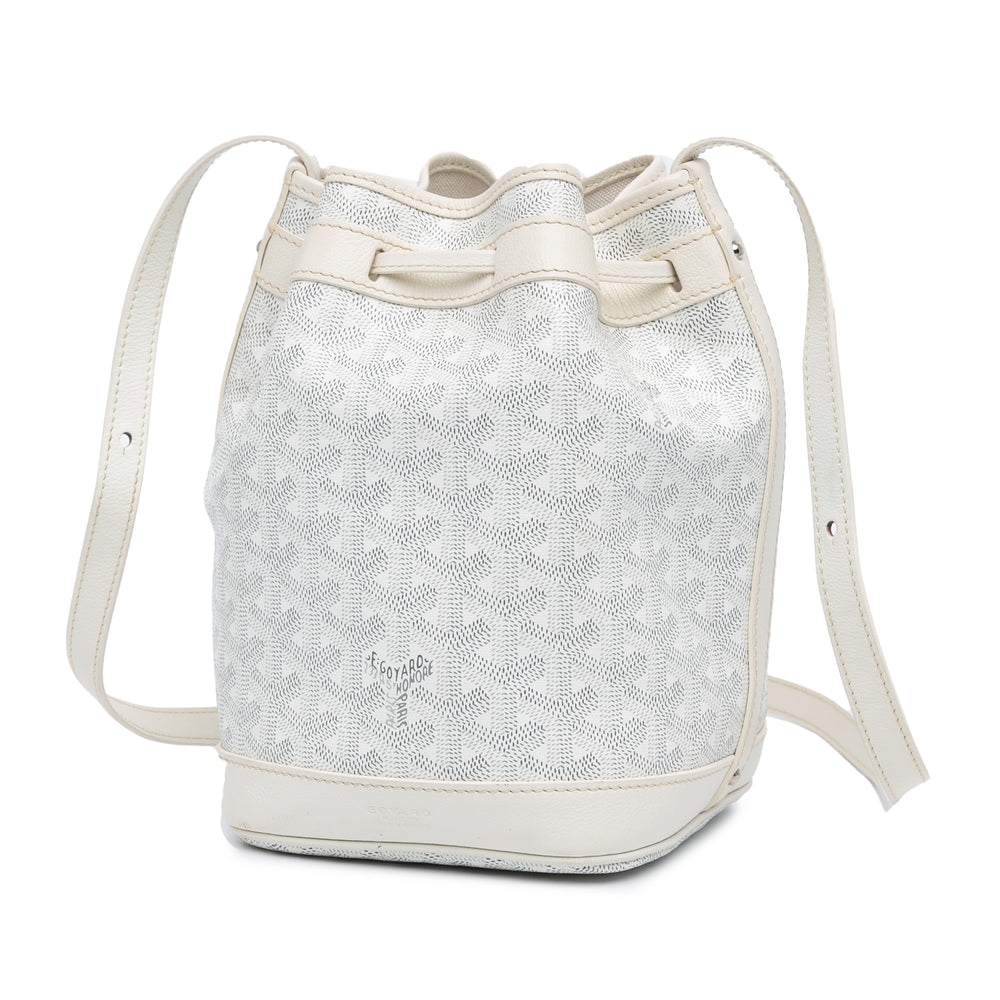 Goyard Sac seau Flot Goyardine Blanc – vue 2 – GABY PARIS