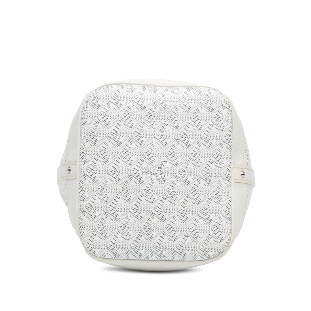 Goyard Sac seau Flot Goyardine Blanc – vue 3 – GABY PARIS