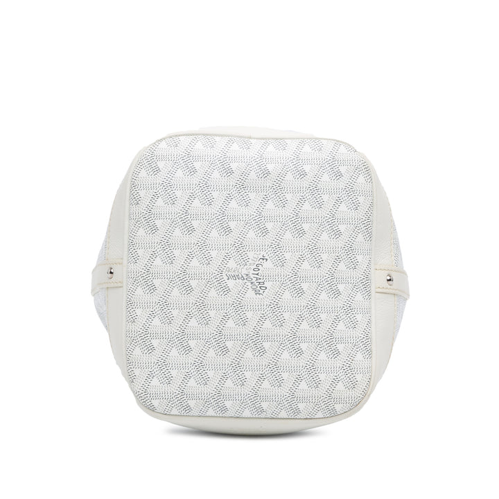 Goyard Sac seau Flot Goyardine Blanc – vue 3 – GABY PARIS
