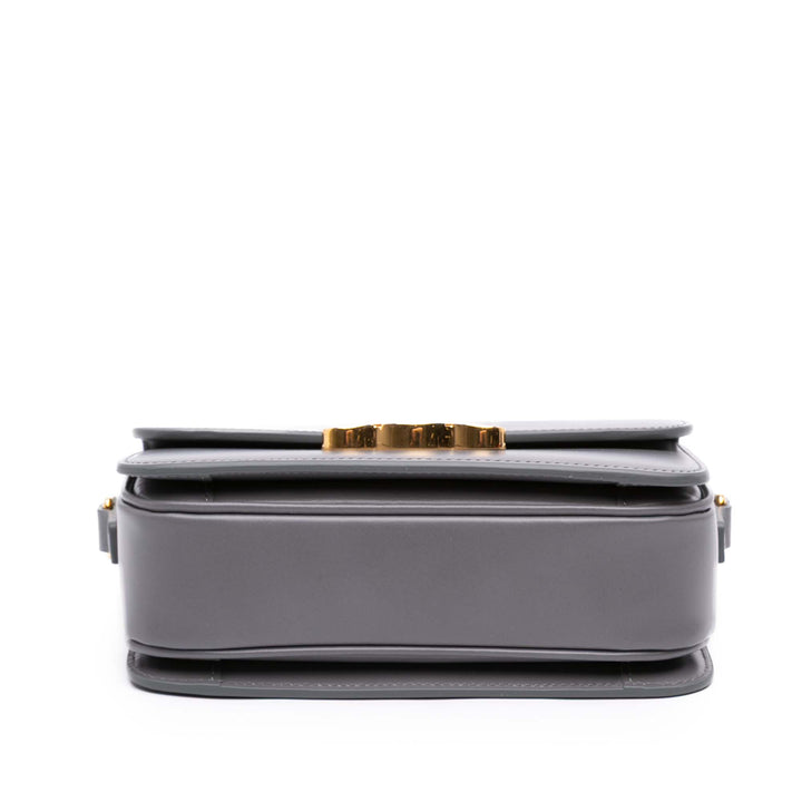 brillant Triomphe Sac Teen Cuir de veau Gris