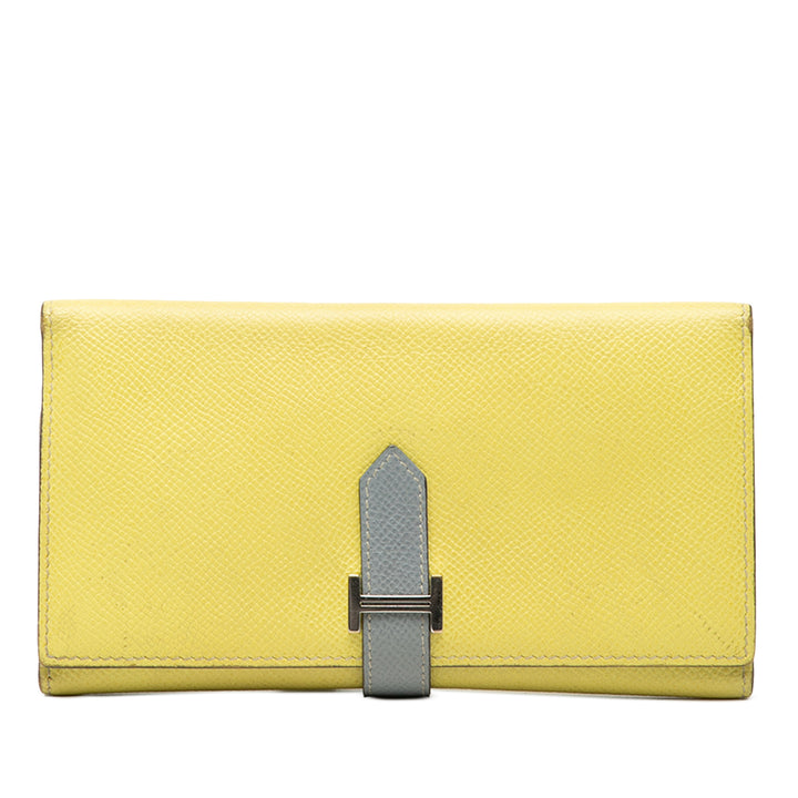 Hermès Bicolor Epsom Bearn Portefeuille long