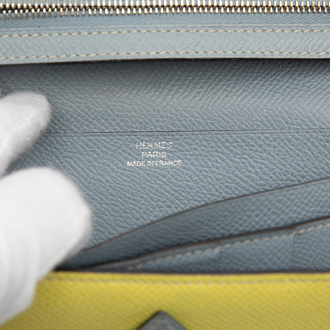 Hermès Bicolor Epsom Bearn Portefeuille long