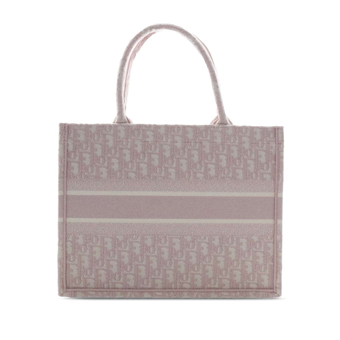 Dior Medium Oblique brodé Toile Book Cabas
