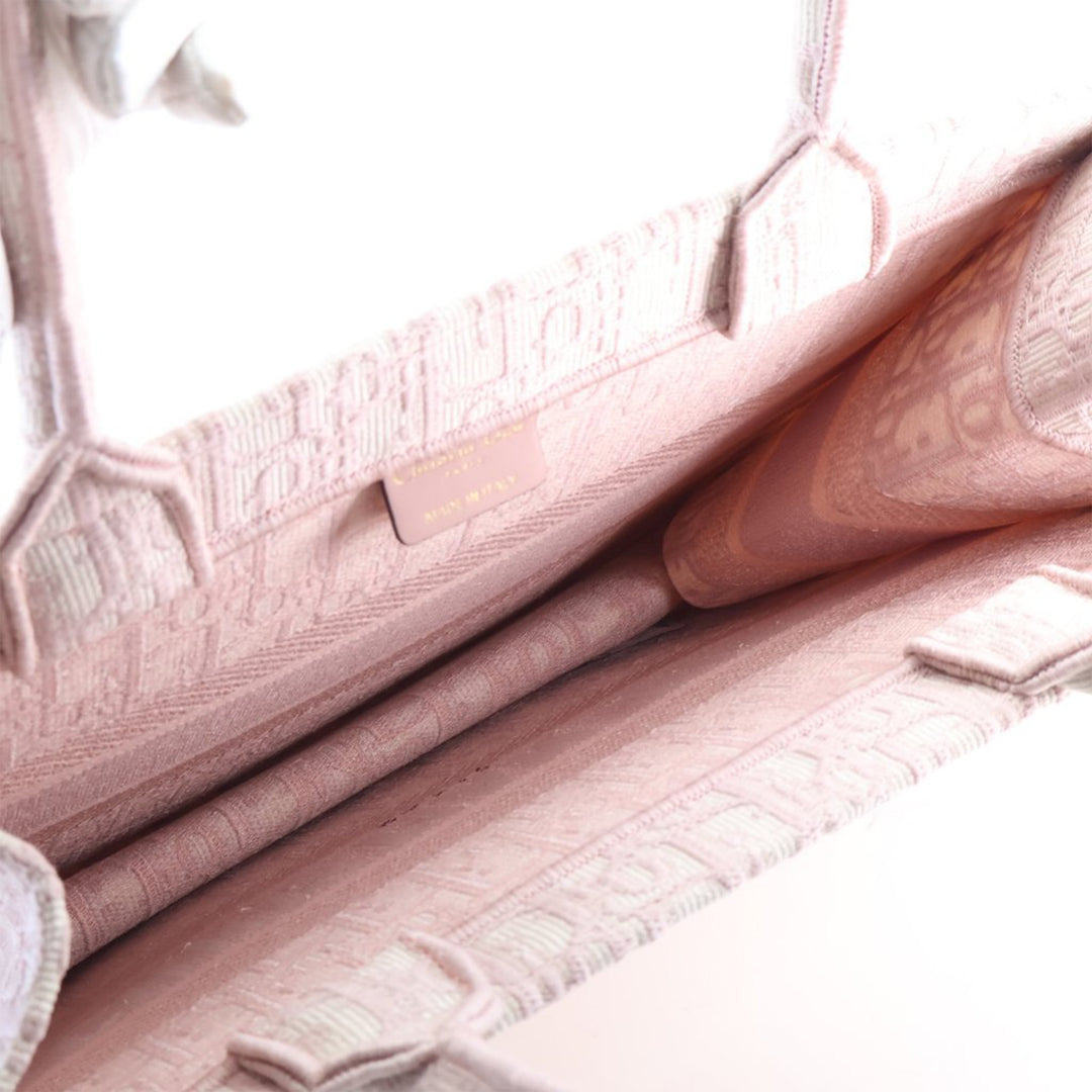 Dior Medium Oblique brodé Toile Book Cabas