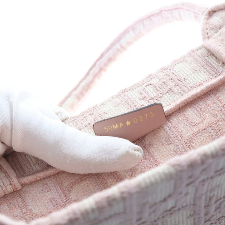 Dior Medium Oblique brodé Toile Book Cabas