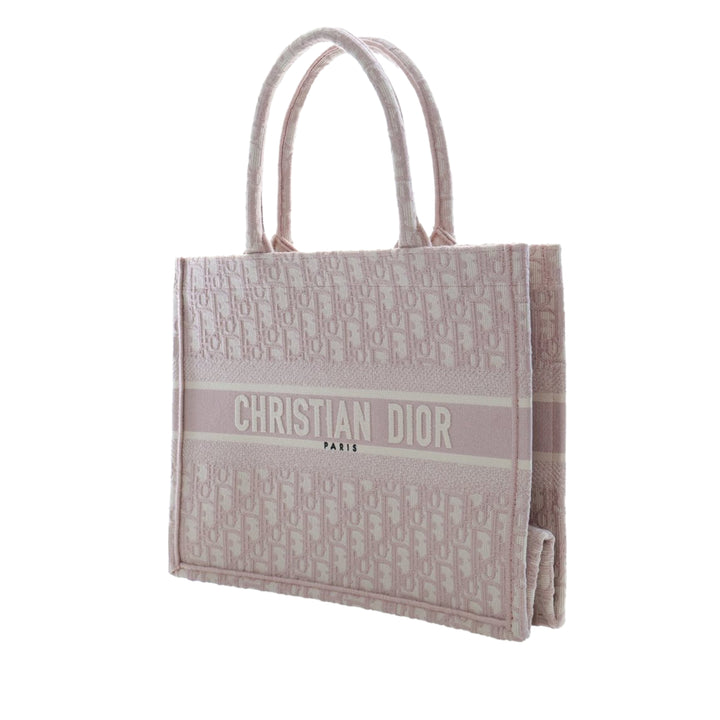 Dior Medium Oblique brodé Toile Book Cabas