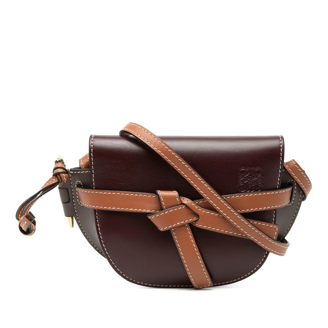 Tricolore Gate Sac Mini Marron