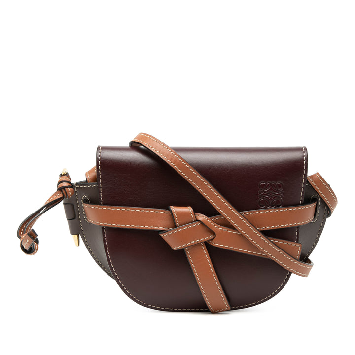 Tricolore Gate Sac Mini Marron