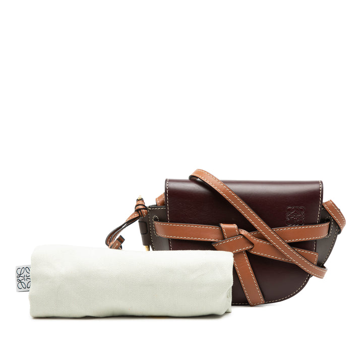 Tricolore Gate Sac Mini Marron