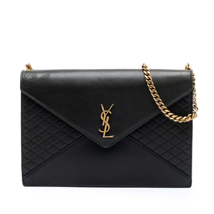 Saint Laurent Matelassé Cuir d’agneau Monogram Gaby Sac bandoulière