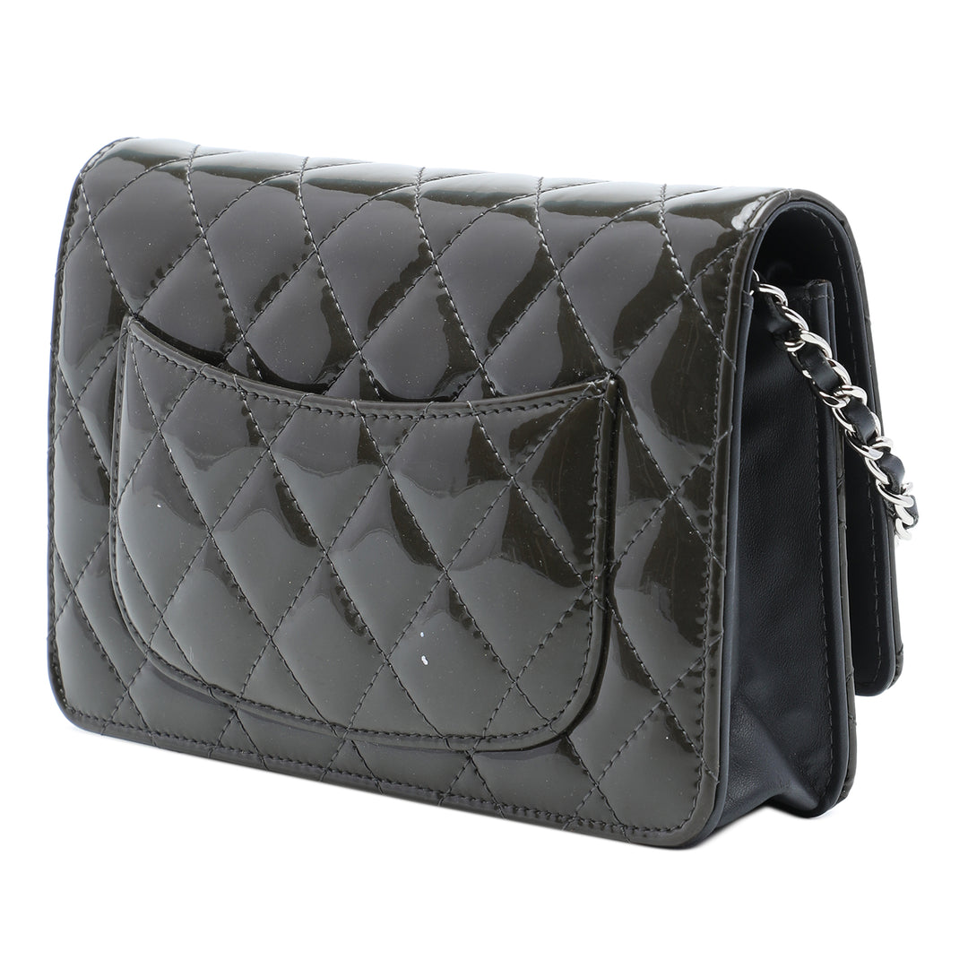 CC Matelassé Wallet on Chain Gris
