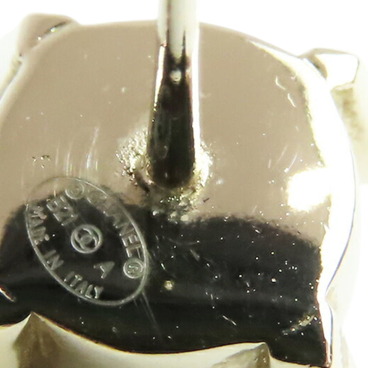 Chanel CC plaqué Perles fantaisie Swing fermoir poussette Boucle d’oreilles