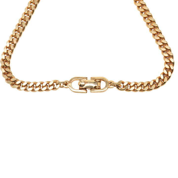 Dior Bracelet Strass CD Logo Chaîne plaqué or – vue 4 – GABY PARIS
