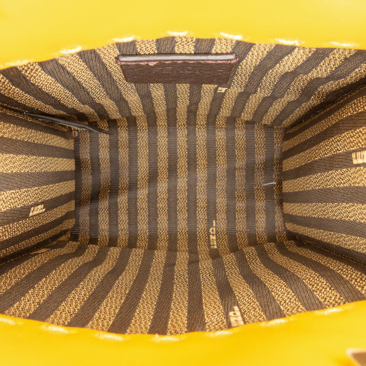 Fendi Mini Cuir Sunshine Shopper Cabas
