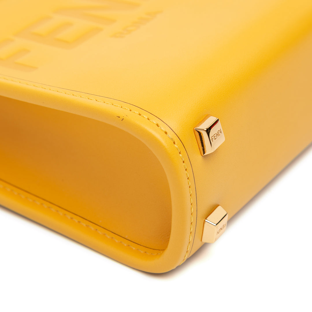 Fendi Mini Cuir Sunshine Shopper Cabas