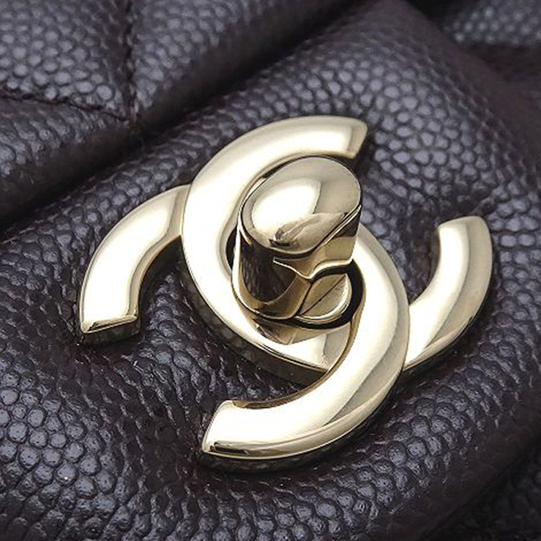 Chanel Medium Classic Caviar Double rabat