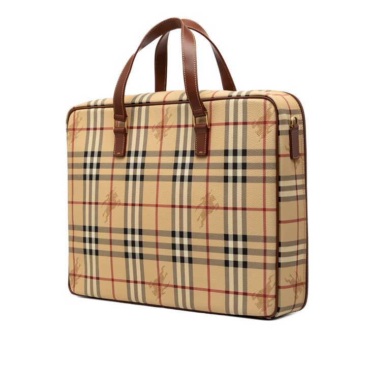 Haymarket Check Business Sac Toile enduite Beige