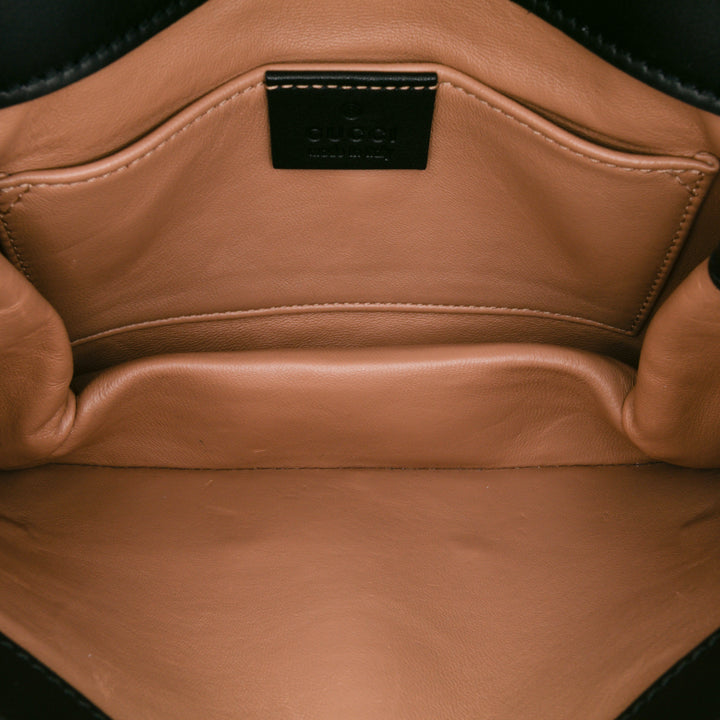 Mini Queen Margaret Broadway Leather Satchel Black - Gaby Paris