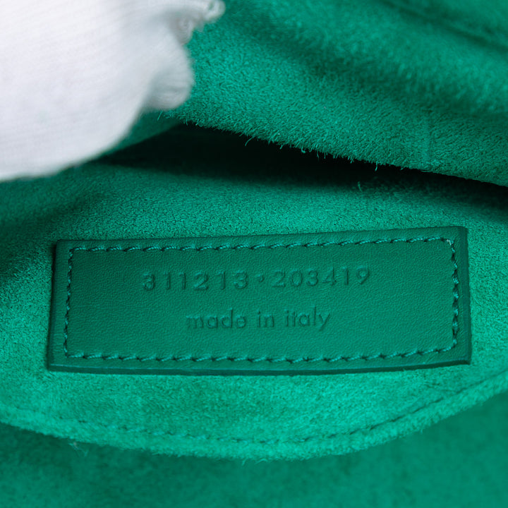 Saint Laurent Cuir Chyc Ligne Pochette Vert – GABY PARIS Authentique