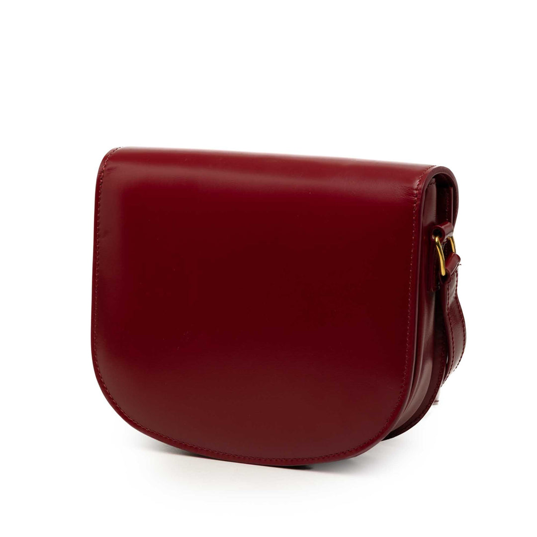 brillant Triomphe Besace Clea Sac Teen Cuir de veau Rouge