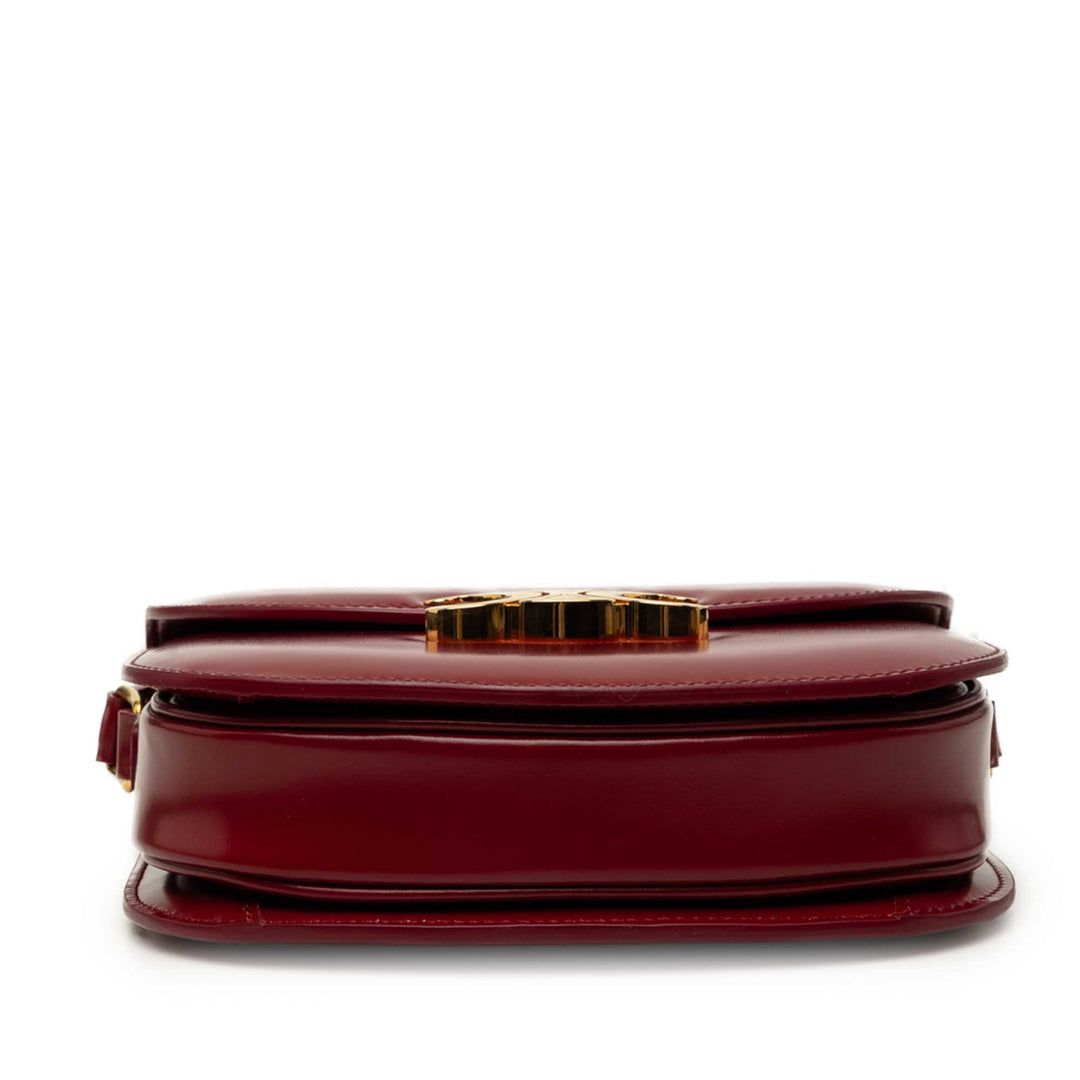 brillant Triomphe Besace Clea Sac Teen Cuir de veau Rouge